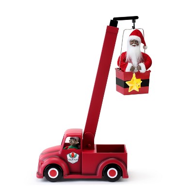 Mr. Christmas Animated LED North Pole Lighting Crew Musical Christmas Decoration - 12.5" - Santa 1