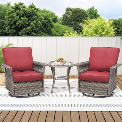 Buenhomino Outdoor Patio All-Weather Wicker Furniture Set