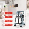 Food Mixer, 15Qt 600W 3-Speed Dough Mixer - Stainless Steel Bowl & Safety Guard for Bakeries Restaurants - 3 of 4