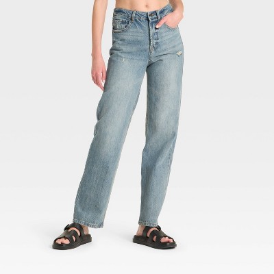 Women's Mid-Rise Wide Leg Jeans - Wild Fable™