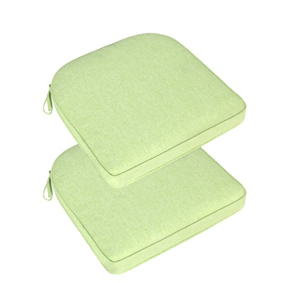 Aoodor Outdoor Dining Chair Cushions Set of 2, Waterproof Patio Furniture Seat Cushions, Outdoor Chair Pads with Ties