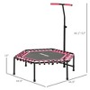 45" Rebounder Trampoline for Adults, Quiet Bungee Rebounder with LED Lights and Adjustable Handle - 3 of 4