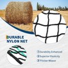 Coucheta Round Bale Hay Net for Horses, Durable Knotless Nylon Slow Feeder, Reduces Hay Waste, Perfect for Livestocks, Cattle, Goats - 3 of 4