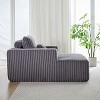 49“W Corduroy Sponge Sofa, Single Lounge Chair, Accent Chair, Sleeper Chair with Pillow, No Assembly Required-ModernLuxe - 3 of 4