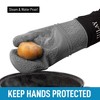 Zulay Heat Resistant Silicone Oven Mitts - Extended Sleeves for Better Protection & Comfortable Inner Cotton Liner for Baking Cooking Grilling & More - image 3 of 4