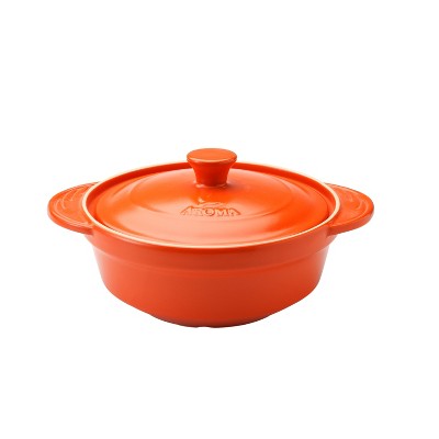 Aroma DoveWare Orange 3 Quart Covered Stewpot