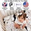 Sweet Jojo Designs Girl Baby Fitted Crib Sheet Peony Floral Garden Black and Off White - 3 of 4