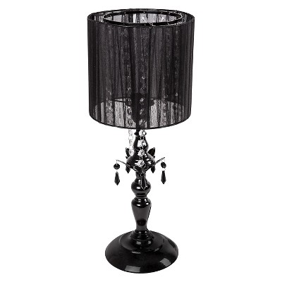 black chandelier table lamp