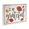 Stupell Industries Be Grateful Fall Leaves Typography, 15" x 10" - 3 of 4