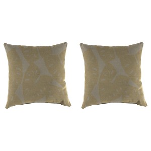 Outdoor Set Of 2 Decorative Pillows - Brown Shimmer - Jordan Manufacturing