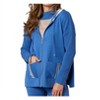 Women's Stripe Detail Zip Up Hoodie - Angel Apparel - 2 of 4