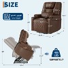 Power Lift Recliner Chair Sofa, PU Leather Reclining with Charging Ports, Cup Holders, Electric Stand Assist for Elderly with Remote - 2 of 4