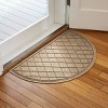 WaterHog 2'x3'3" Argyle Indoor/Outdoor Half Round Door Mat - 2 of 4