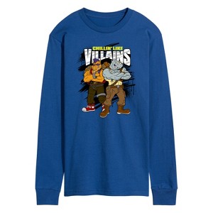Men's - Teenage Mutant Ninja Turtles - Chillin Like Villains Long Sleeve Graphic T-Shirt - 1 of 4