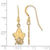 Black Bow Jewelry 14k Yellow Gold Plated Sterling Silver Alpha Phi Greek Life Dangle Earrings - 2 of 3