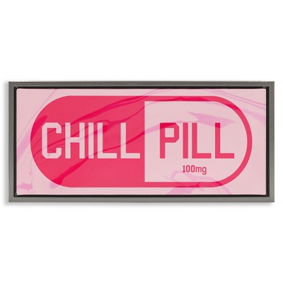 Stupell Industries Chill Pill Modern Pop, 25" x 11"