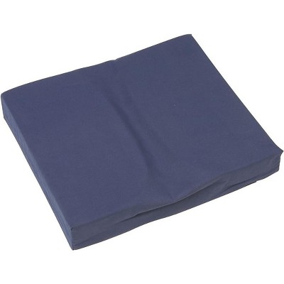 DMI Dual Cut Foam Coccyx Seat Cushion, Supportive Firm Foam Chair Cushion, Wheelchair Cushion, Computer Chair Cushion, Floor Cushion, 16 x 18 x 3