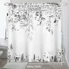 LunaLulinlk Gray Eucalyptus Fabric Shower Curtain - 4 of 4