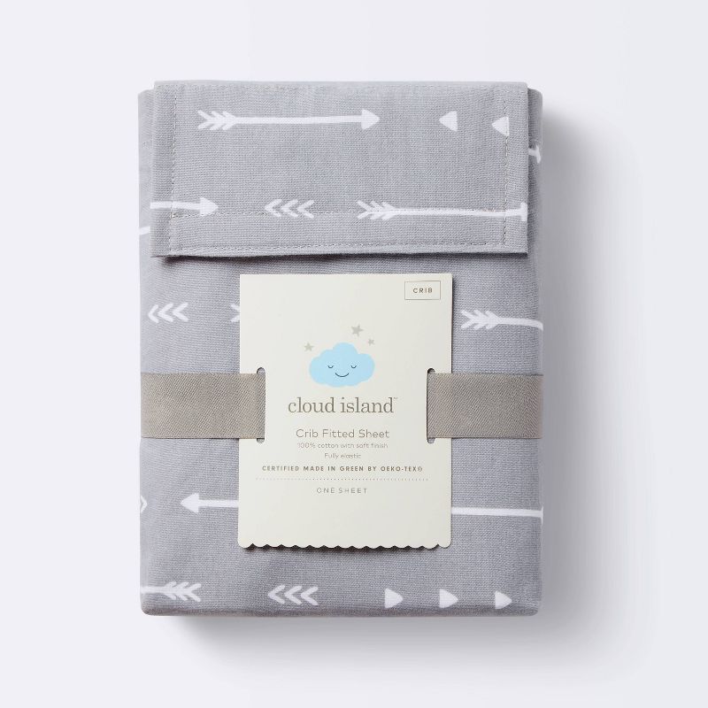 Cotton Fitted Crib Sheet - Arrows Print - Cloud Island&#8482;, 5 of 8