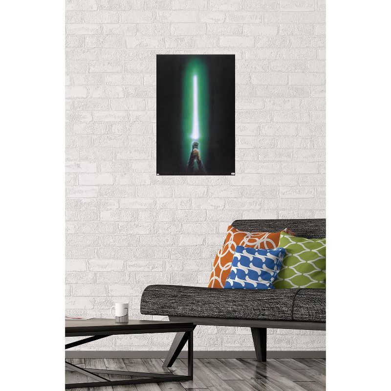 Trends International Star Wars: Original Trilogy - Green Lightsaber Unframed Wall Poster Prints, 2 of 7