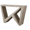 NicBex Narrow Console Table with Asymmetrical Base Design,Stylish Minimalist Entryway Table,Modern Couch Table for Living Room,Taupe - 2 of 4