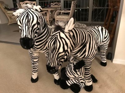 Melissa and shop doug stuffed zebra