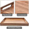 Attop Decorative Serving Trays Platter for Breakfast in Bed, Lunch, Dinner, Appetizers, Patio, Ottoman, Coffee Table, BBQ - 4 of 4