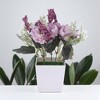 Unique Bargains Artificial Plants Mini Flower Plastic 2.95"x2.95"x7.87" 1 Pcs - 2 of 4