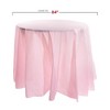 Smarty Had A Party 84" Pink Round Plastic Tablecloths - 96 pcs - 2 of 4