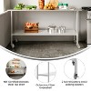 Flash Furniture Rawcliffe Portable Prep and Work Table with NSF Certified 18 Gauge Stainless Steel Top Shelf, Galvanized Steel Undershelf and 4 Caster - 3 of 4