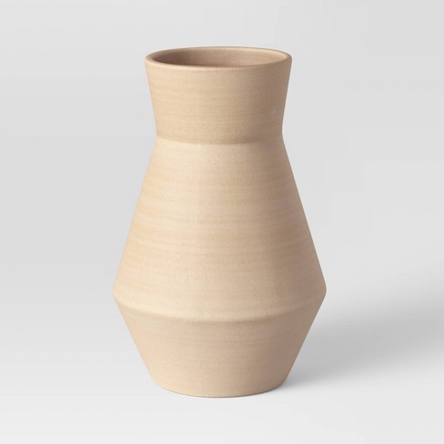 Large Sandy Modern Vase - Threshold™ - image 1 of 3