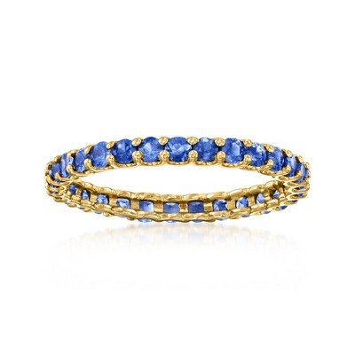 Ross-Simons 1.20 ct. t.w. Sapphire Eternity Band in 14kt Yellow Gold
