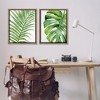 Stupell Industries Minimal Tropical Green Palms 2pc Floating Frame Art Set - 2 of 4