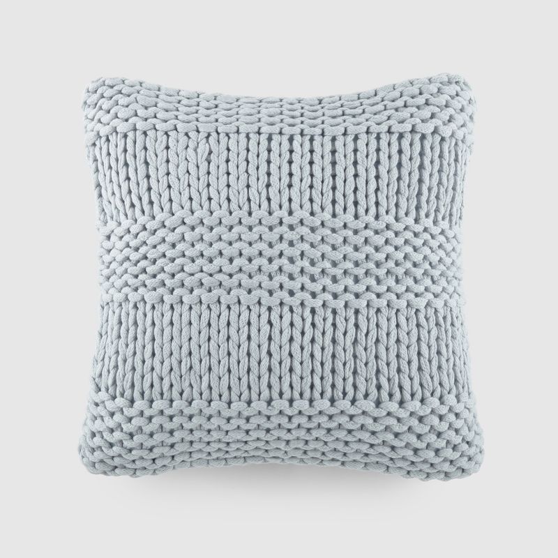 Cozy Chunky Knit Throw Pillow Cover And Pillow Insert - Becky Cameron, 1 of 12
