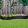 Outsunny Galvanized Raised Garden Bed Planter Raised Bed with Steel Frame for Vegetables, Flowers, Plants and Herbs - 3 of 4