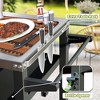 Vynxaria 3-Shelf Outdoor Grill Table, Grill Cart w/ Wheels, Pizza Oven and Food Prep Blackstone Table with Hook, Grill Stand for Griddle Outside BBQ - 2 of 4