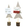 10.0 Inch Natural Felt Tree Set Tree Stump Snowflakes Tree Sculptures - 2 of 3