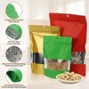 Unique Bargains Matte Metallic Aluminum Foil Zip Closure Food Storage Containers 60 Pcs - 3 of 4