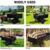 750Lb Heavy Duty Utility Trailer w/Removable Sides, 15 Cu.Ft ATV/Garden Dump Cart, Pneumatic Tires For Lawn Mowers, Tractors, Farm (Black/Yellow) - 4 of 4