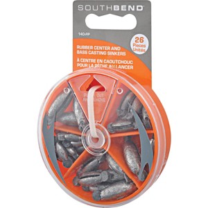 SouthBend  26-Piece Rubber Center Sinker Kit Assortment 140-FP - 1 of 1