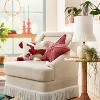 Santa Dog Embroidered Lumbar Throw Pillow Cream/Red - Opalhouse™ designed with Jungalow™ - image 2 of 4