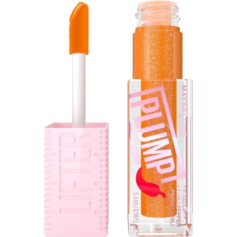 Maybelline Lifter Gloss Lifter Plump Lip Plumper Gloss With Maxi-lip - 008  Hot Honey - 0.18 Fl Oz : Target