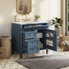 Kumasinova 36" Bathroom Vanity,Storage Cabinet with Sink Top,3 Drawers,Cabinet Door Organizer,300LB Capacity Single Sink Vanity for Bathrooms - 2 of 4