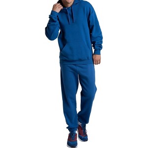 Fruit Of The Loom Mens Eversoft Fleece Extended Sizes Elastic Bottom Sweatpants - 1 of 2