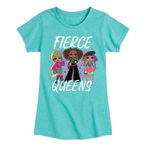 Girls' - LOL Surprise! - Fierce Queens Fitted Short Sleeve Graphic T-Shirt - 1 of 4