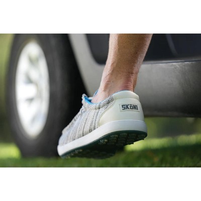 SKONI Men's Spikeless | Slip On | Lightweight | Golf Shoe (Gray, 8.5) — фото 4