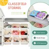 VYNXARIA Kids Toy Storage Organizer with 14 Bins, Multi-Functional Nursery Furniture for Playroom and Bedroom, 43.3'' x 17.3'' x 43.3'' - 4 of 4