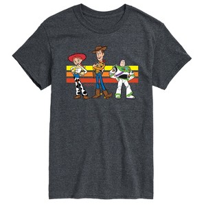 Men's - Toy Story 4 - Buzz, Woody, And Jessie Short Sleeve Graphic T-Shirt - 1 of 4