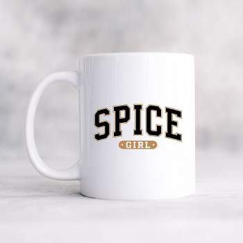 City Creek Prints Spice Girl Varsity Mug - White