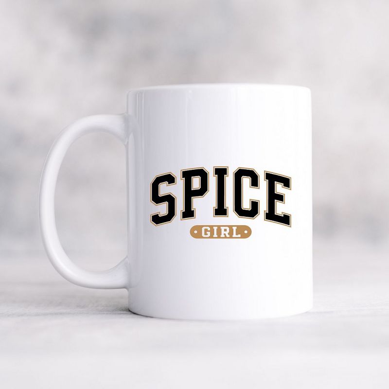 City Creek Prints Spice Girl Varsity Mug - White, 1 of 3